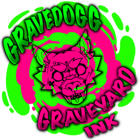 The logo for the Gravedogg / Graveyard Ink.